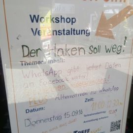 Der Haken soll weg! Workshop Der Haken soll weg! Workshop