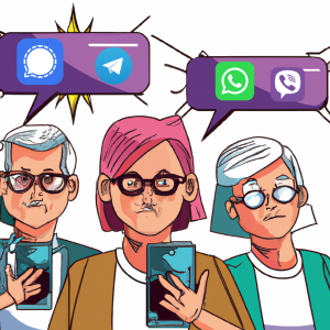 Menschen mit Smartphone