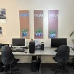 Bilder vor PC-Stationen